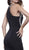 Graceful Bedazzled Halter Neck Long Sheath Dress