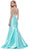 Nox Anabel - 8296 Illusion Halter Beaded Bodice Mermaid Gown