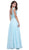 Adorned Lace Bodice Sleeveless Chiffon Dress