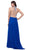 Nox Anabel - 8305 High Halter Neck Floral A-line Evening Gown