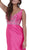 Sleeveless V-Neck Beaded Bodice Trumpet Gown