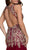 Gold Embellished Illusion Jewel Trumpet Dress