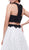 Nox Anabel - 8309 Two-Piece Contrast Lace Embellished Evening Gown