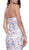 Strapless Sweetheart Floral Trumpet Evening Gown