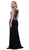 Sleeveless Scoop Neck Lace Appliques Evening Dress