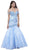 Beaded Off-Shoulder Trumpet Evening Gown