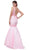 V-neck Embellished Mermaid Evening Gown