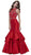 Nox Anabel - 8330 Beaded High Neck Ruffled Mermaid Evening Gown