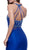 Sleeveless Halter Neck Beaded Long Mermaid Dress