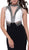 Contrast Jewel Illusion Paneled Evening Gown