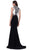 Nox Anabel - 8364 Contrast Jewel Illusion Paneled Evening Gown