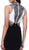 Contrast Jewel Illusion Paneled Evening Gown