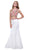 Sleeveless Embellished High Neck Two-Piece Long Mermaid Dress