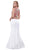 Nox Anabel - 8373 Embellished High Neck Two-Piece Mermaid Dress