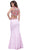 Sleeveless Embellished High Neck Two-Piece Long Mermaid Dress