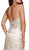 Nox Anabel - C030 Striped Beaded Strapless Mermaid Evening Gown