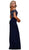 Two Piece Beaded Off-Shoulder Evening Dress