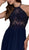 Beaded Lace Halter Chiffon A-line Dress