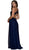 Beaded Lace Halter Chiffon A-line Dress