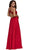 Beaded Lace Halter Chiffon A-line Dress