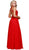 Nox Anabel - J117 Embroidered Halter Chiffon A-line Dress