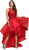 Bejeweled Lace Bodice High-Low Tulle Gown