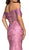 Nox Anabel - A062 Off Shoulder Lace Two-Piece Sheath Gown