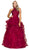 Lattice Beaded High Halter Tulle Ballgown