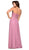 Strapless Beaded Chiffon A-line Dress