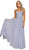 Strapless Beaded Chiffon A-line Dress