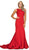 Sleek Bateau Trumpet Dress