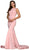 Sleek Bateau Trumpet Dress