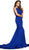 Sleek Bateau Trumpet Dress