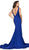 Sleek Bateau Trumpet Dress