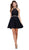 Illusion High Halter Lace Cocktail Dress