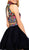 Nox Anabel - 6272 Halter Illusion Cutout Floral Cocktail Dress
