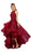 Nox Anabel - 8304 Bejeweled Lace Bodice High-Low Tulle Gown