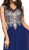 Gilded Illusion Scoop Chiffon A-line Dress