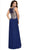 Gilded Illusion Scoop Chiffon A-line Dress