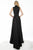 Jovani - 3377 Two-Piece Jumpsuit with Overskirt In Black and Pink