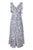 Nanette Nanette Lepo - NX8S19J05 Printed V-neck A-line Dress In Blue and Multi-Color