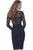 Jovani - 67754 Jewel Long Sleeves Cocktail Dress In Black