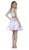 Nox Anabel - 6221 Two-Piece Bateau Floral A-Line Cocktail Dress
