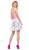 Embroidered High Halter Cocktail Dress