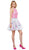 Embroidered High Halter Cocktail Dress