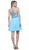 High Illusion Racerback Bejeweled Cocktail Dress