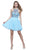 High Illusion Racerback Bejeweled Cocktail Dress