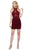 Lace Appliqued High Halter Illusion Dress