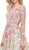 Long Sleeves Floral Embellished Cocktail Dress