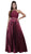 Sleeveless Embroidered and Beaded Halter Neck Long A-line Dress